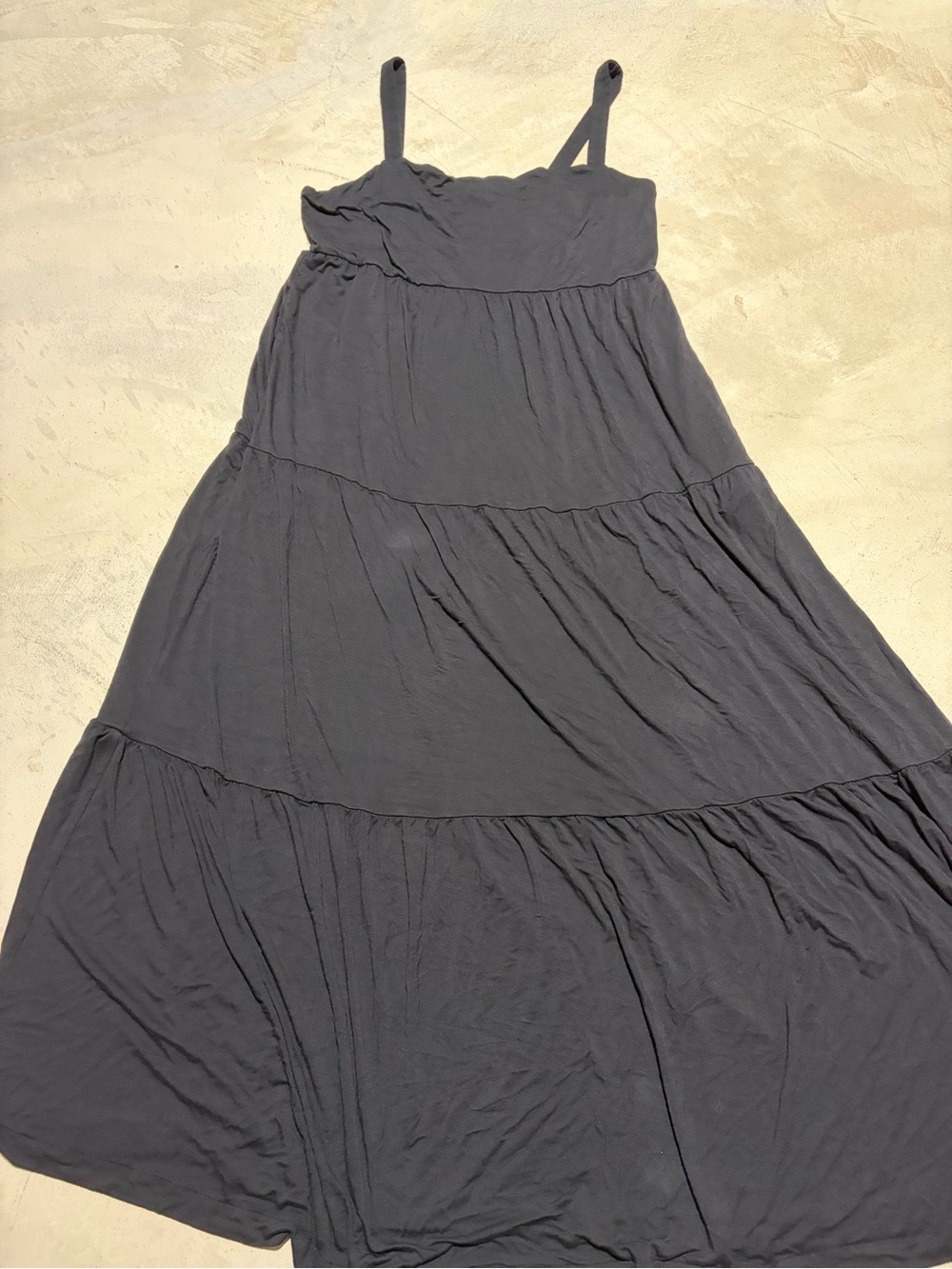 Soma weekend Black Tiered Maxi Dress XL - Picture 2 of 8